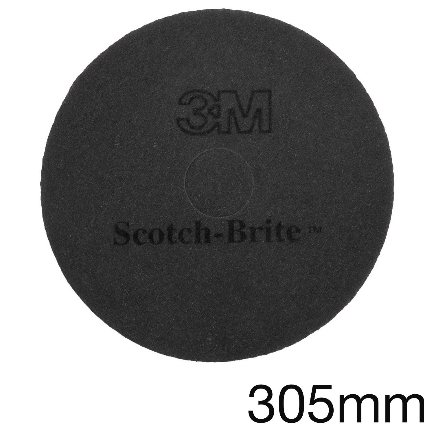 3M Scotch-Brite Superpad schwarz, 305mm, Pack mit 5 Stk
