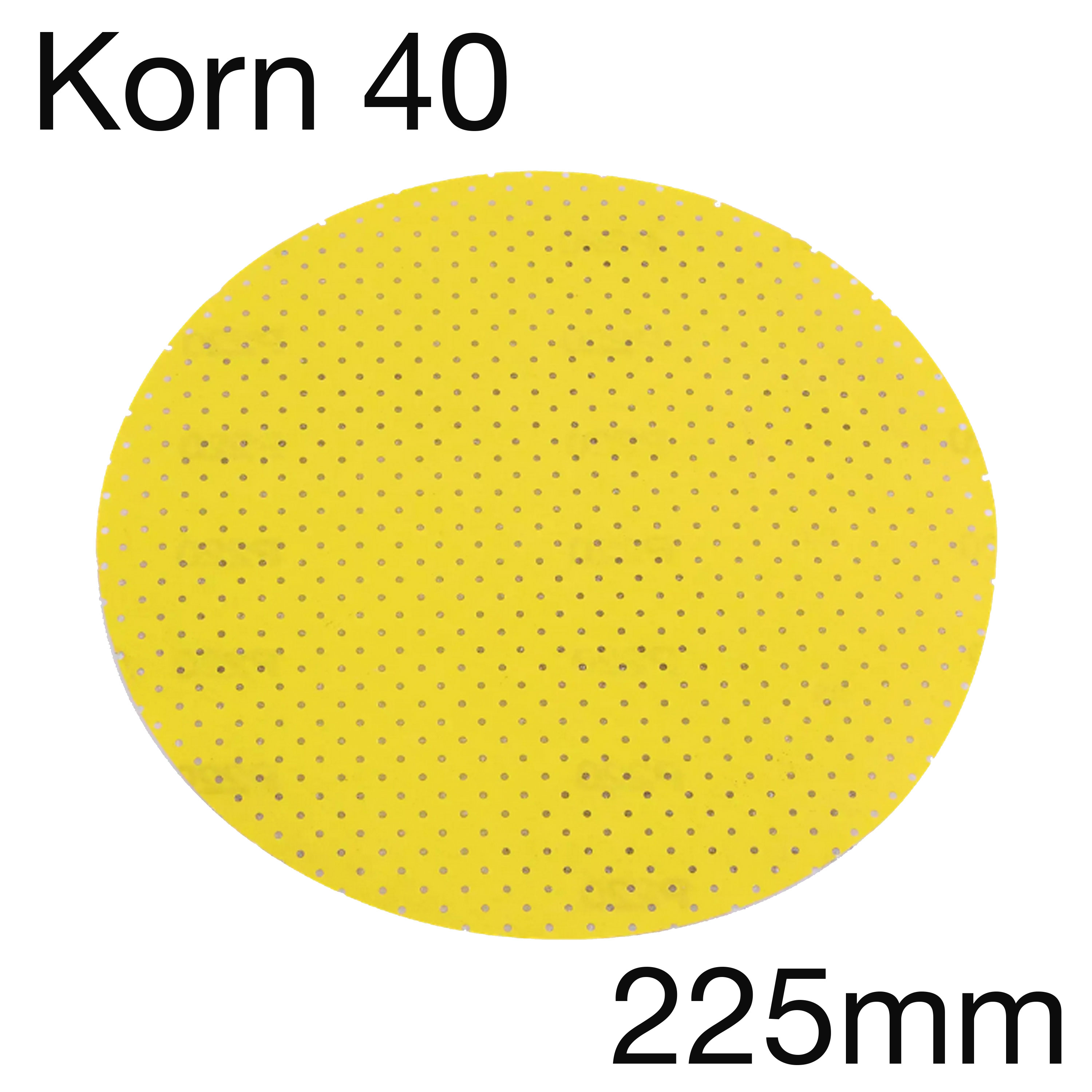 FLEX Klett-Schleifpapier 280.739, perforiert, 225mm, Korn 40, Pack mit 25 Stk