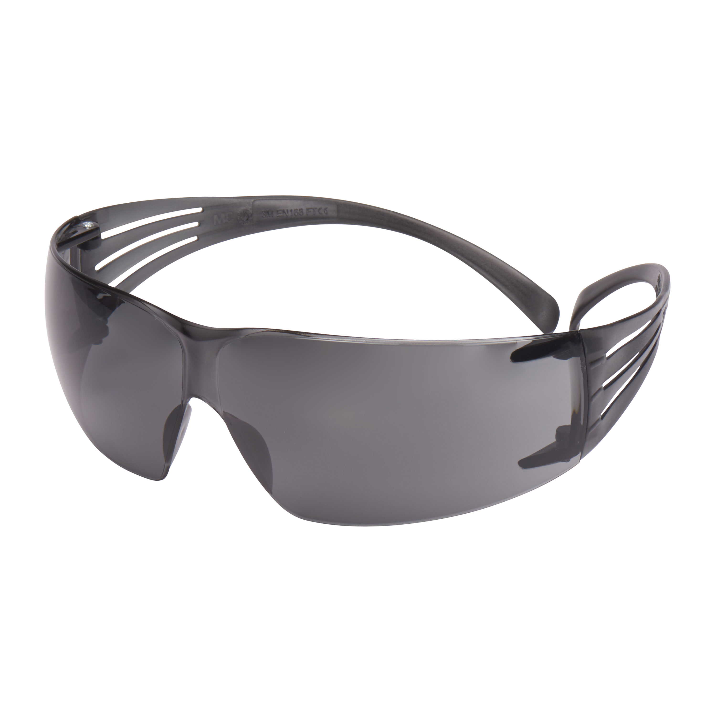 3M SecureFit Schutzbrille Serie 400, SF402AF, Scotchgard-Beschichtung, Bügel schwarz/grün, Scheibe grau