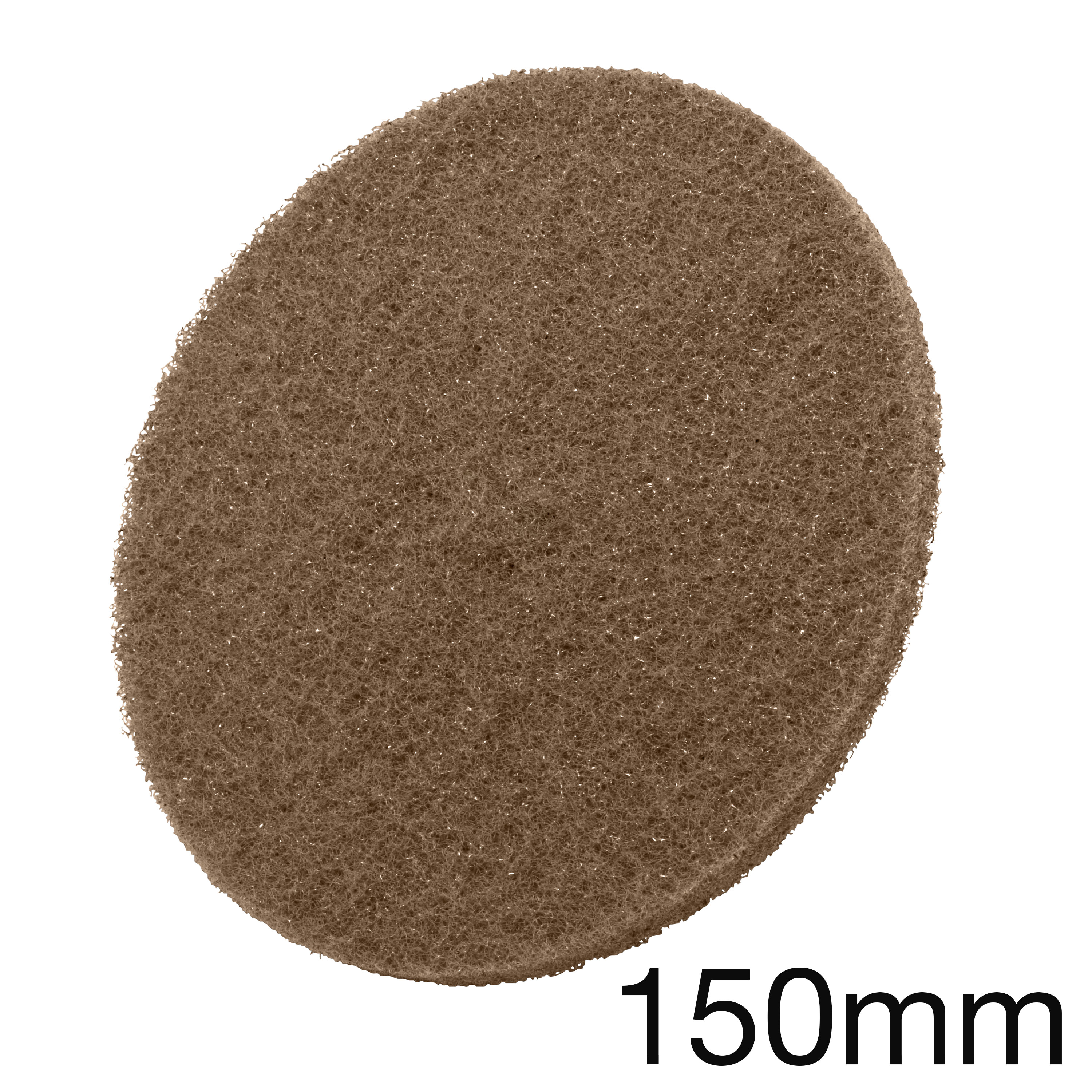 3M 60231 CP-HA Scotch-Brite Klett-Exzentervliesscheibe, ohne Zentrumsloch, braun, mittel (A medium), 150mm 3M 60231 CP-HA Scotch-Brite Klett-Exzentervliesscheibe, ohne Zentrumsloch, braun, mittel (A medium), 150mm