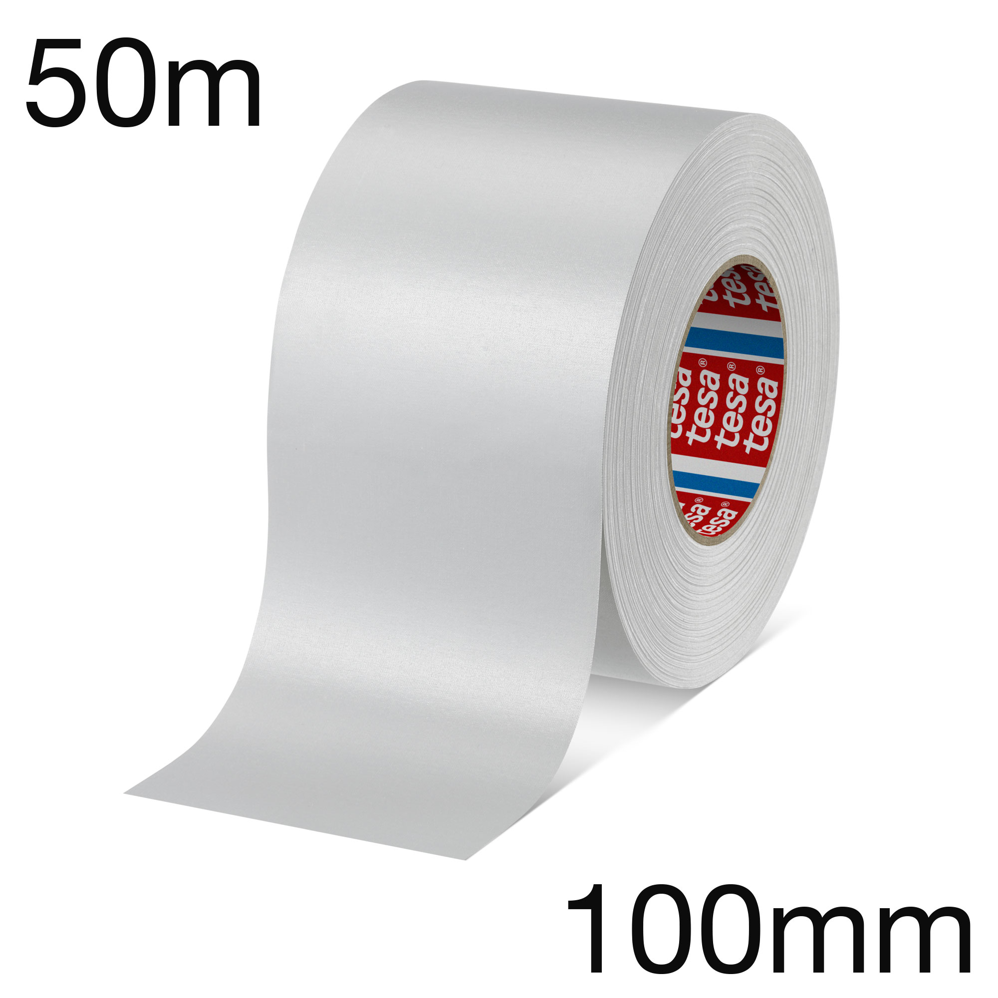 tesa 4651 Premium Universal-Gewebeklebeband stark, weiss matt, 100mm x 50m