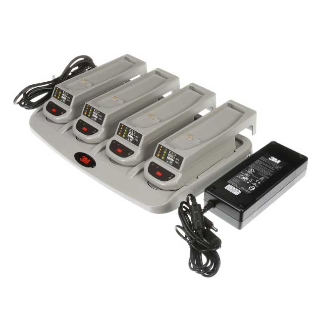 3M Versaflo TR-344 Ladestation mit 4 Ladeschalen, komplett