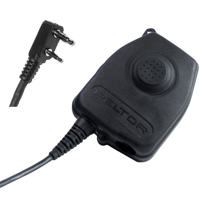 3M PELTOR FL5035 PTT Adapter mit Nexus Buchse zu Kenwood u.v.m., 2-Pin