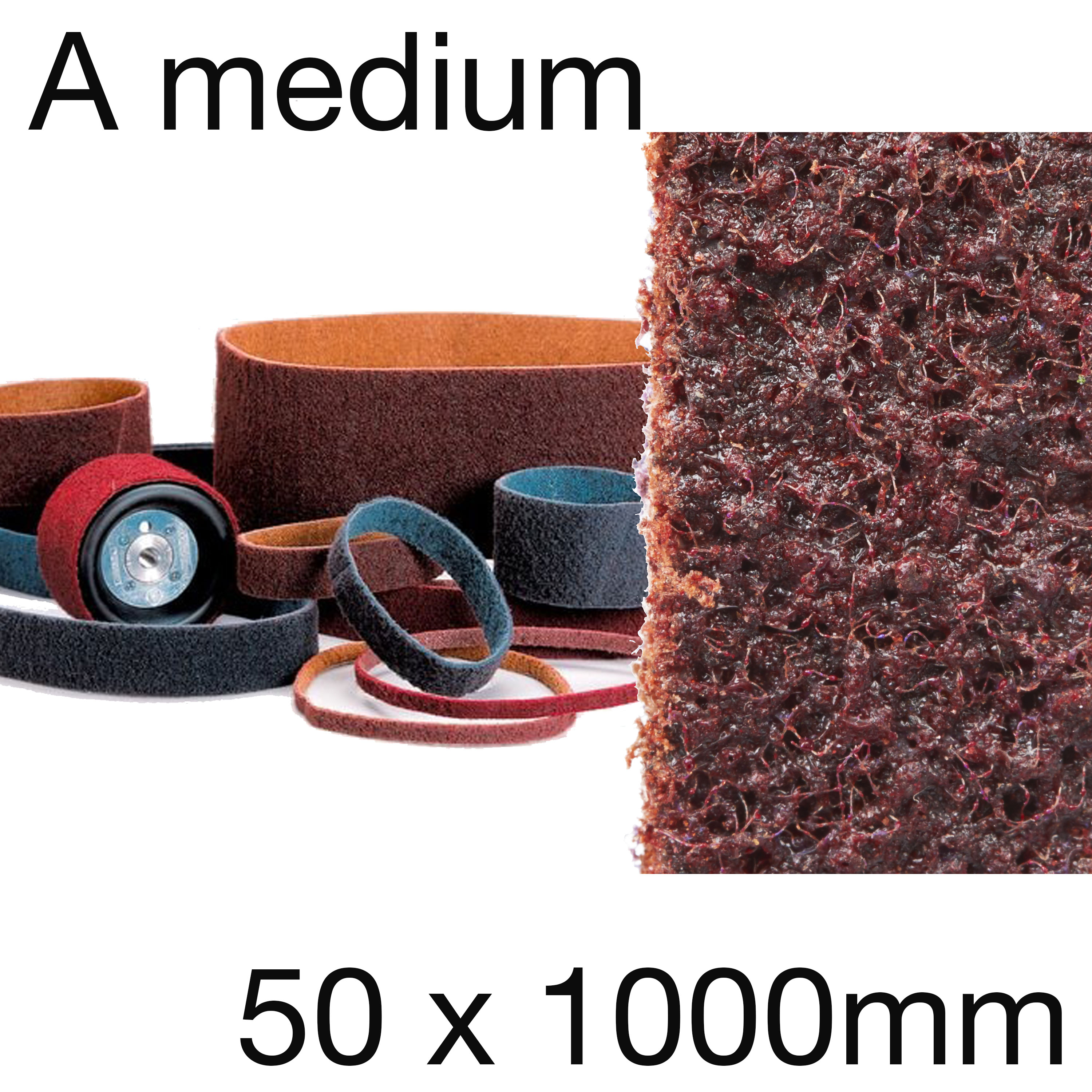3M SC-BS Scotch-Brite Band, rot, mittel (A medium), 50 x 1000mm, 6 Stück 3M SC-BS Scotch-Brite Band, rot, mittel (A medium), 50 x 1000mm, 6 Stück