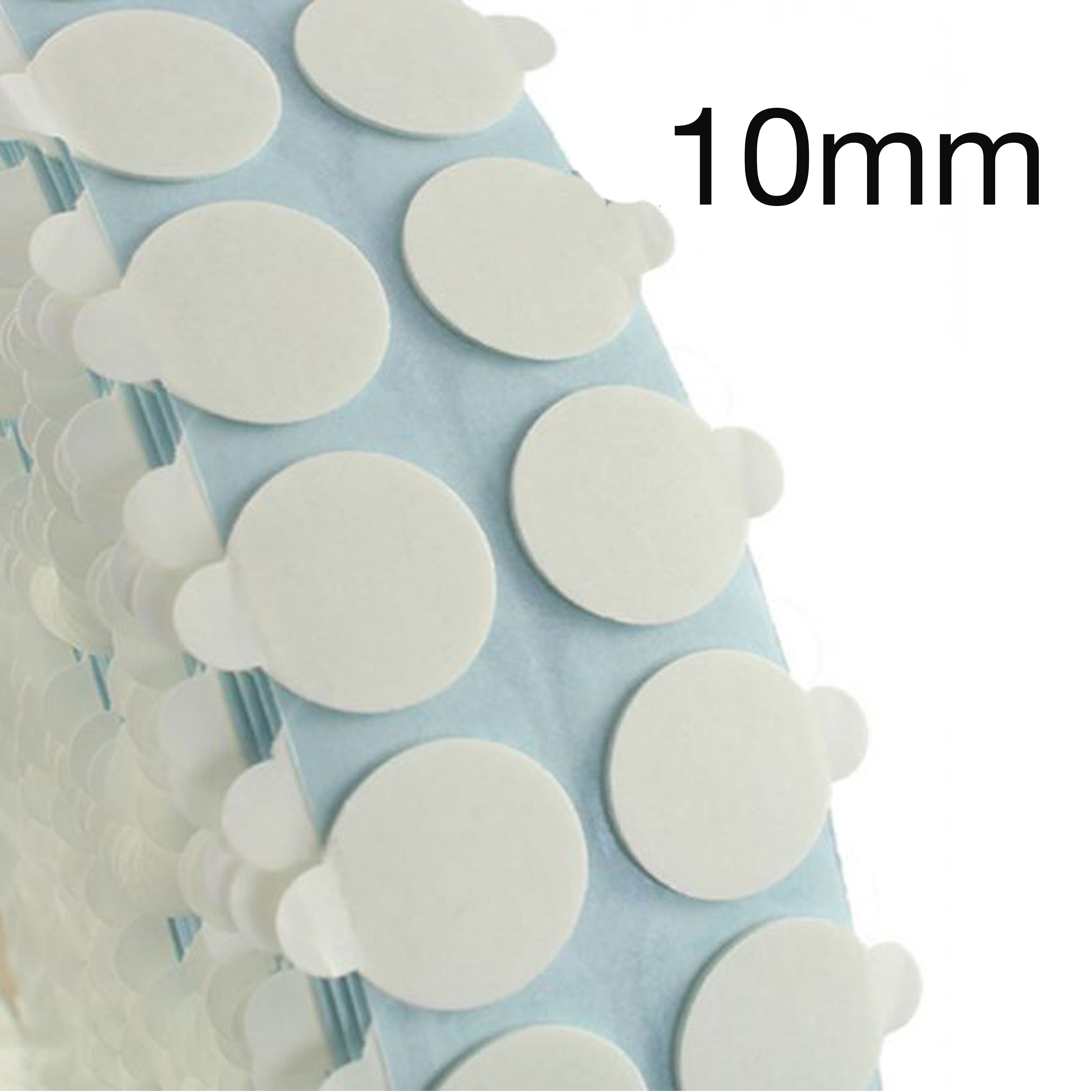 Klebe-Schaumpunkte 10mm, doppelseitig mit Anfasslasche, permanent, 1mm, Rolle mit 5000 Stk Klebe-Schaumpunkte 10mm, doppelseitig mit Anfasslasche, permanent, 1mm, Rolle mit 5000 Stk