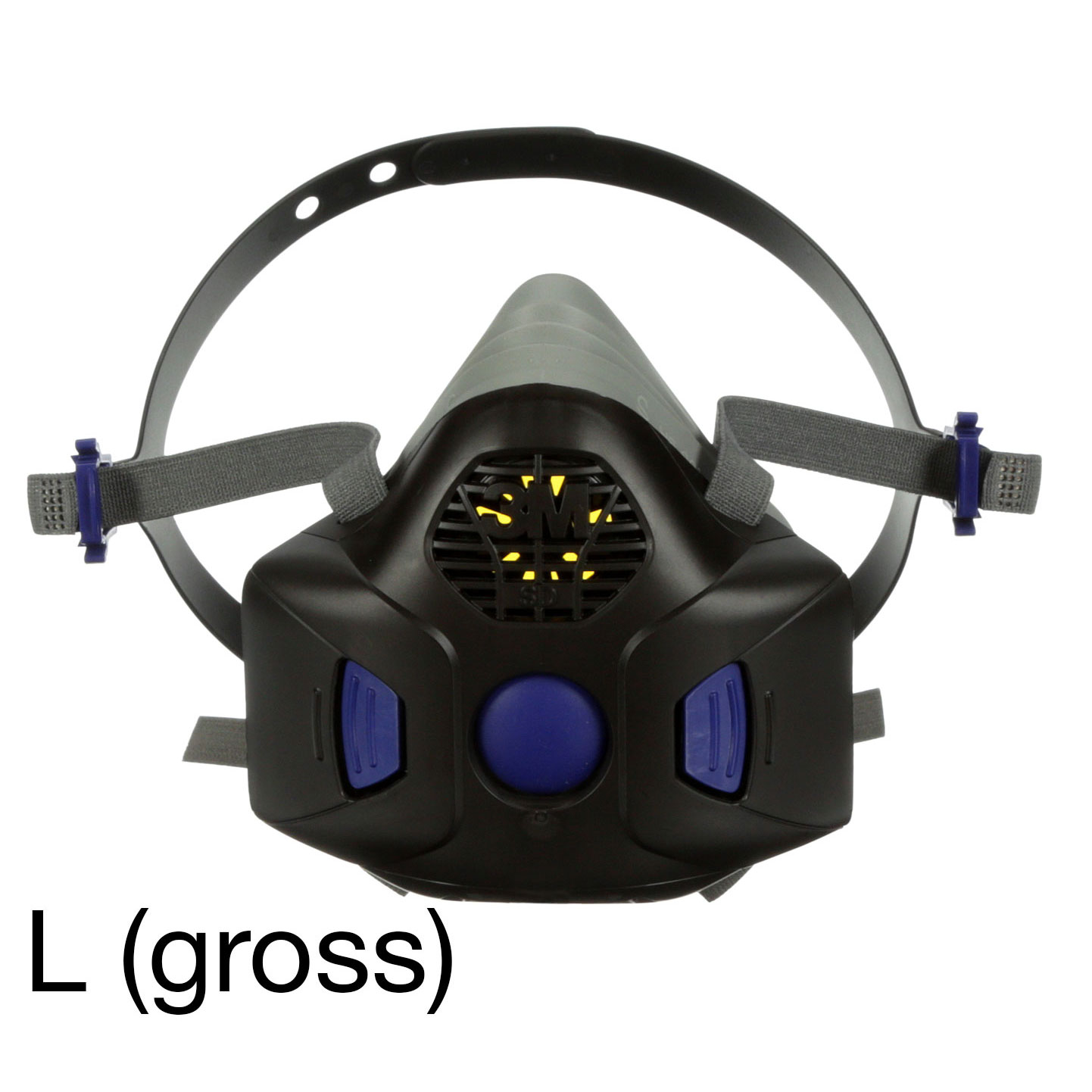 3M HF-803L SD Secure Click Halbmaske Serie HF-800, Silikon, mit Sprechmembran, mit Dichtsitzprüfung, Grösse L, ohne Filter