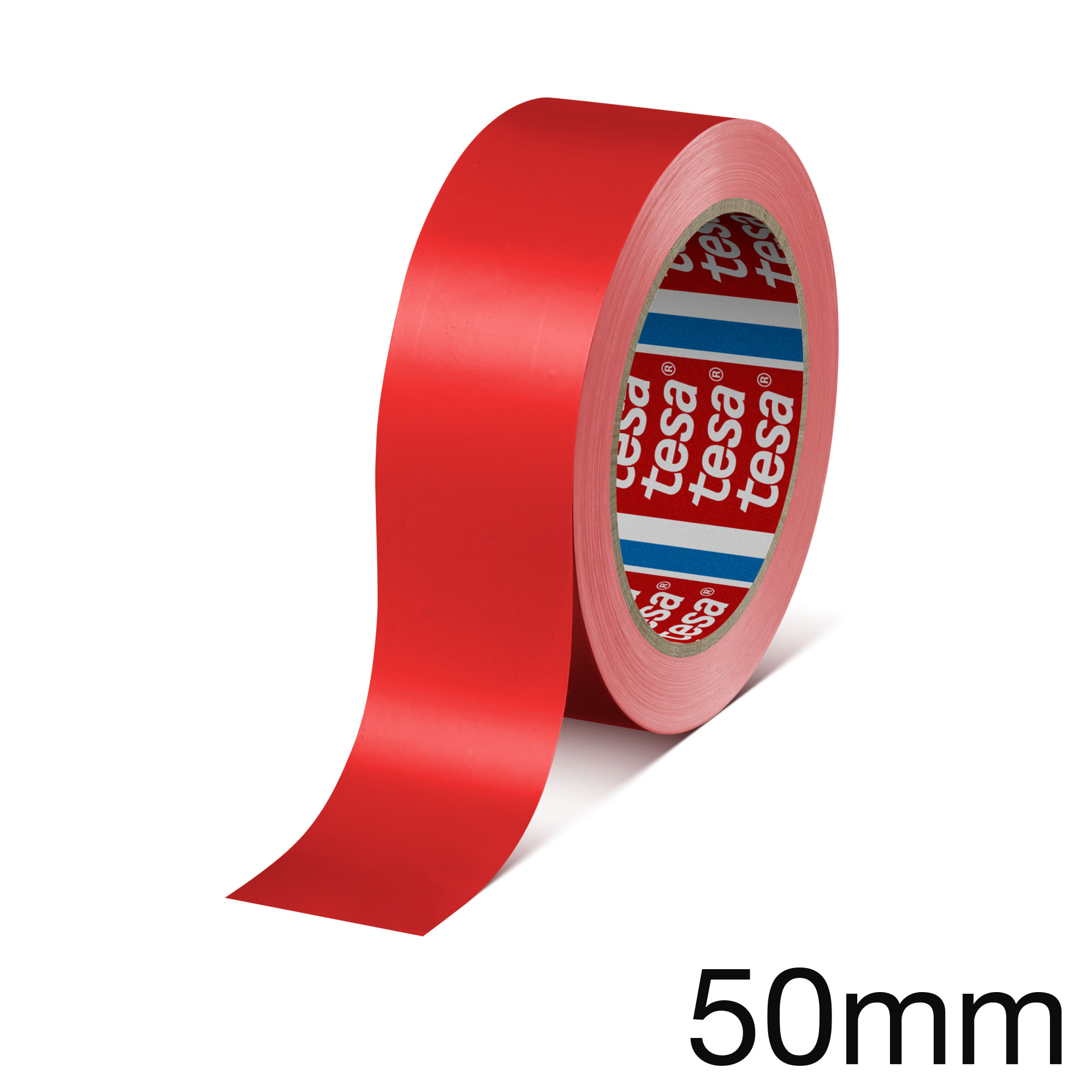 tesafilm 60404 PVC-Band, rot, 50mm x 66m (ex 4104)