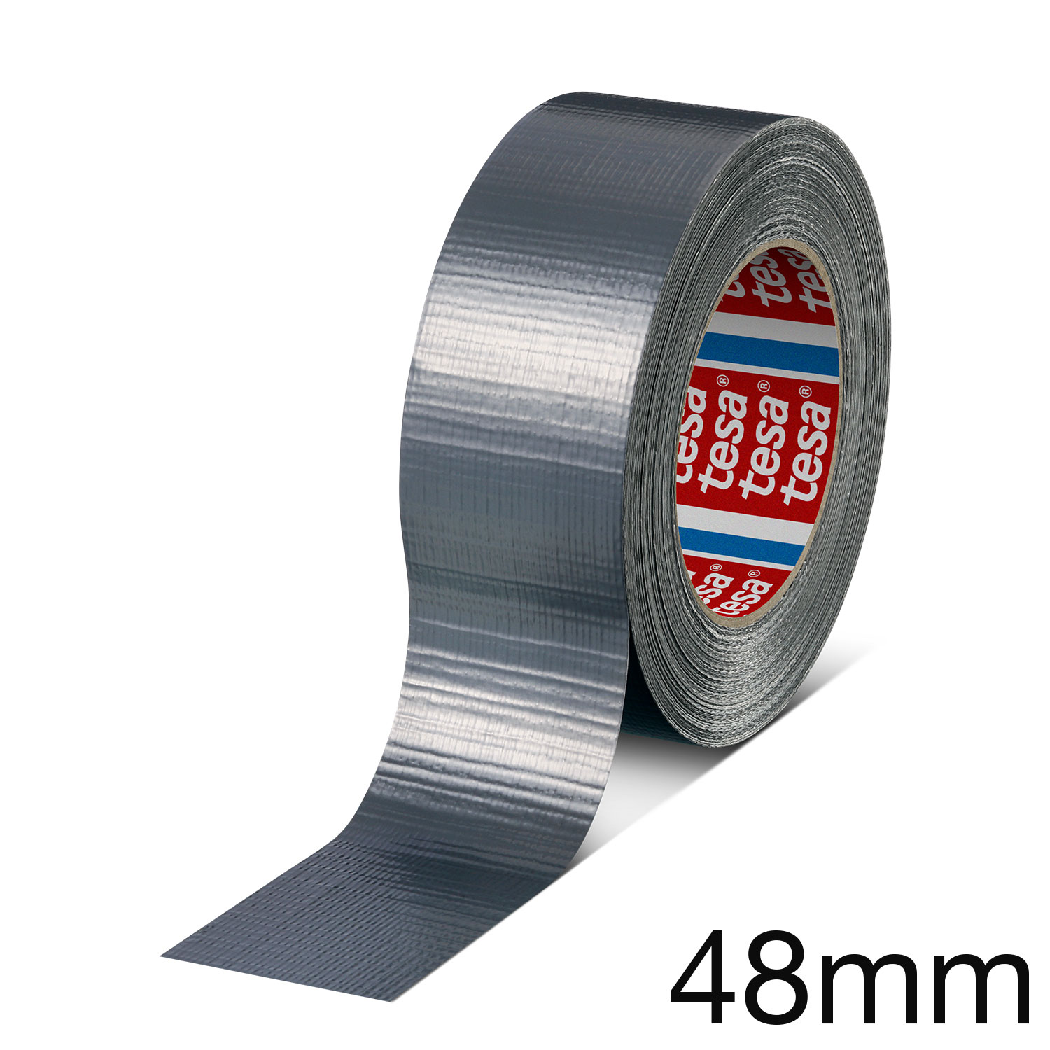 tesa 4615 (Beton-)Gewebeband einseitig, universal, silber, 48mm x 50m