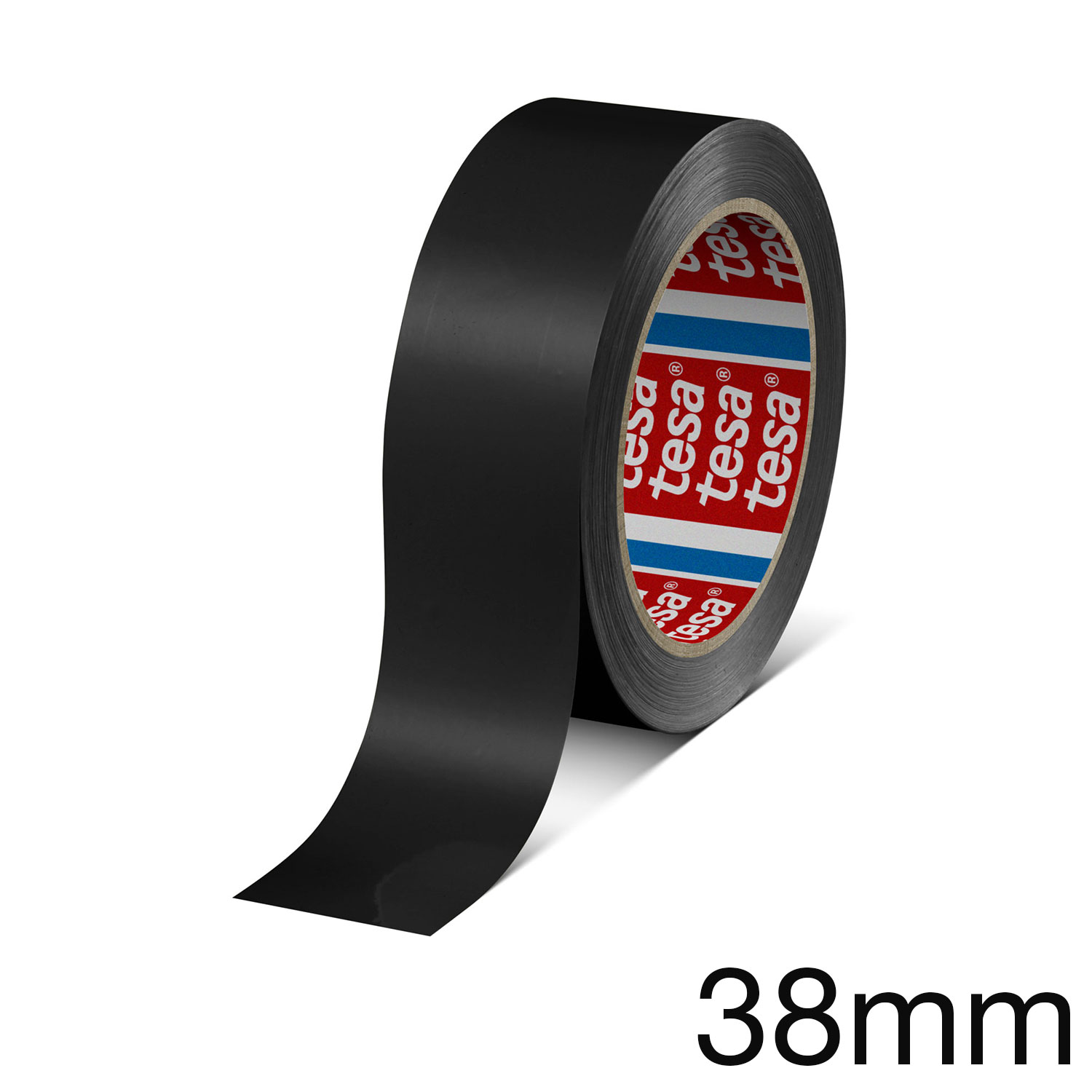 tesafilm 60404 PVC-Band, schwarz, 38mm x 66m (ex 4104)