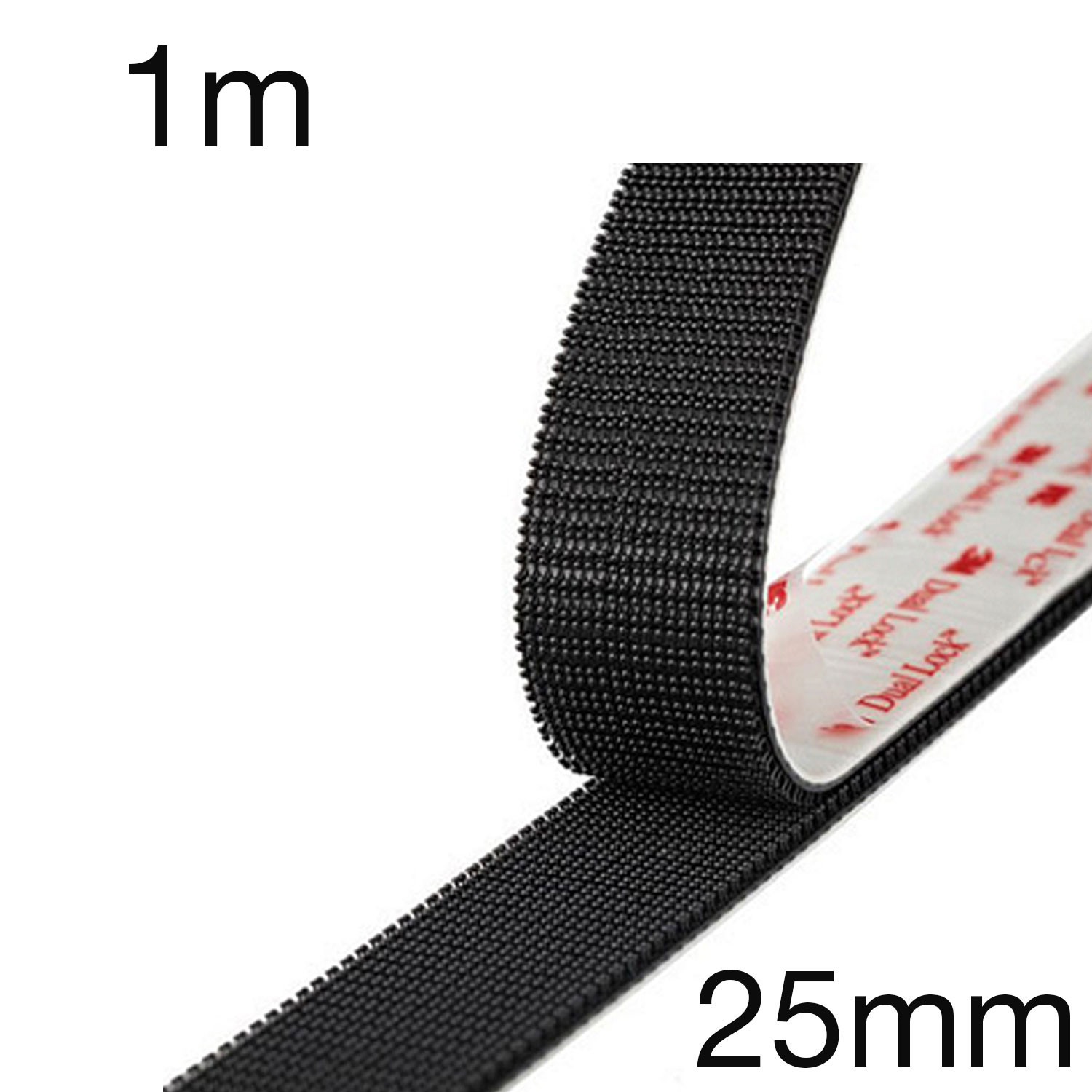 3M SJ-3551 Dual Lock Druckverschluss, 62 Köpfe/cm2, für Aussen und Innen, schwarz, 25mm x 1m 3M SJ-3551 Dual Lock Druckverschluss, 62 Köpfe/cm2, für Aussen und Innen, schwarz, 25mm x 1m