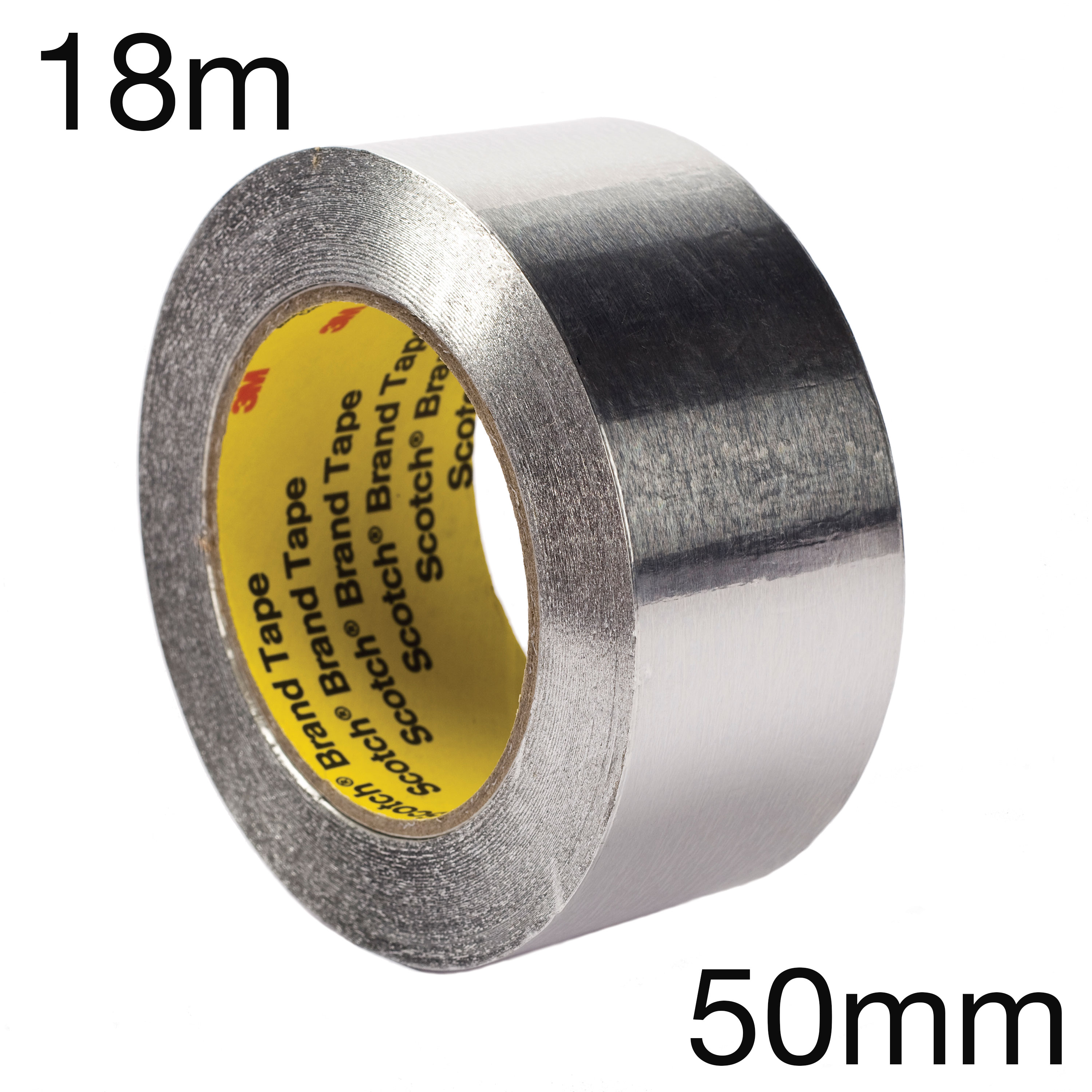 3M 426 Premium Weichaluminium-Klebeband, ohne Schutzabdeckung, 0.12mm, 50mm x 18.3m