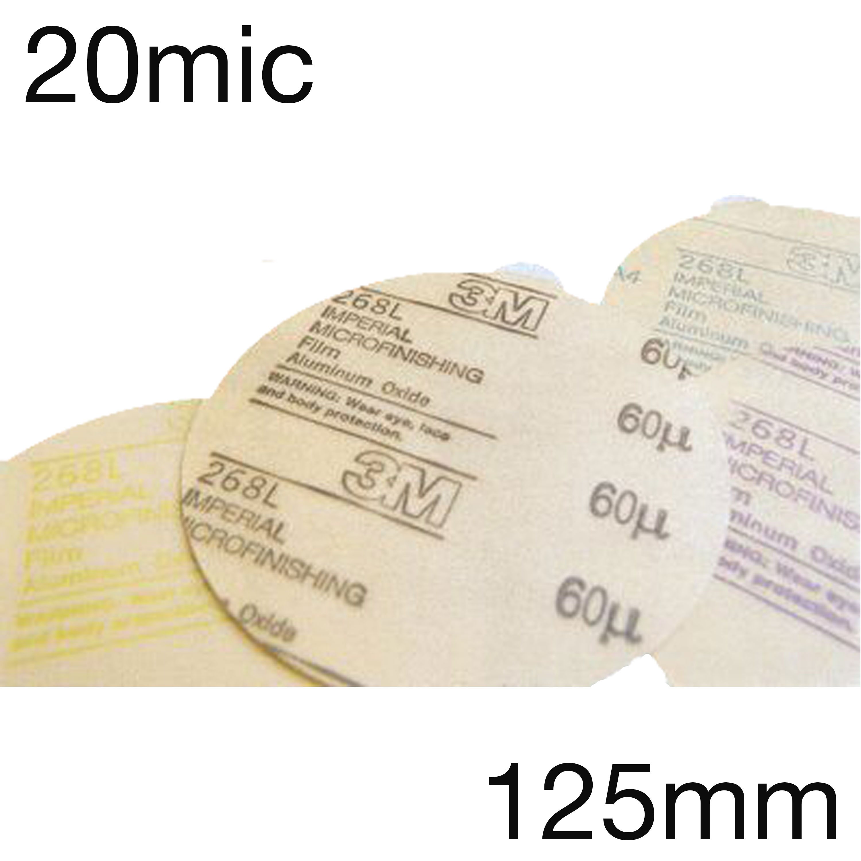3M 268L IMFF Scheiben, PSA (selbstklebend), 20mic (Korn 600), 125mm 3M 268L IMFF Scheiben, PSA (selbstklebend), 20mic (Korn 600), 125mm