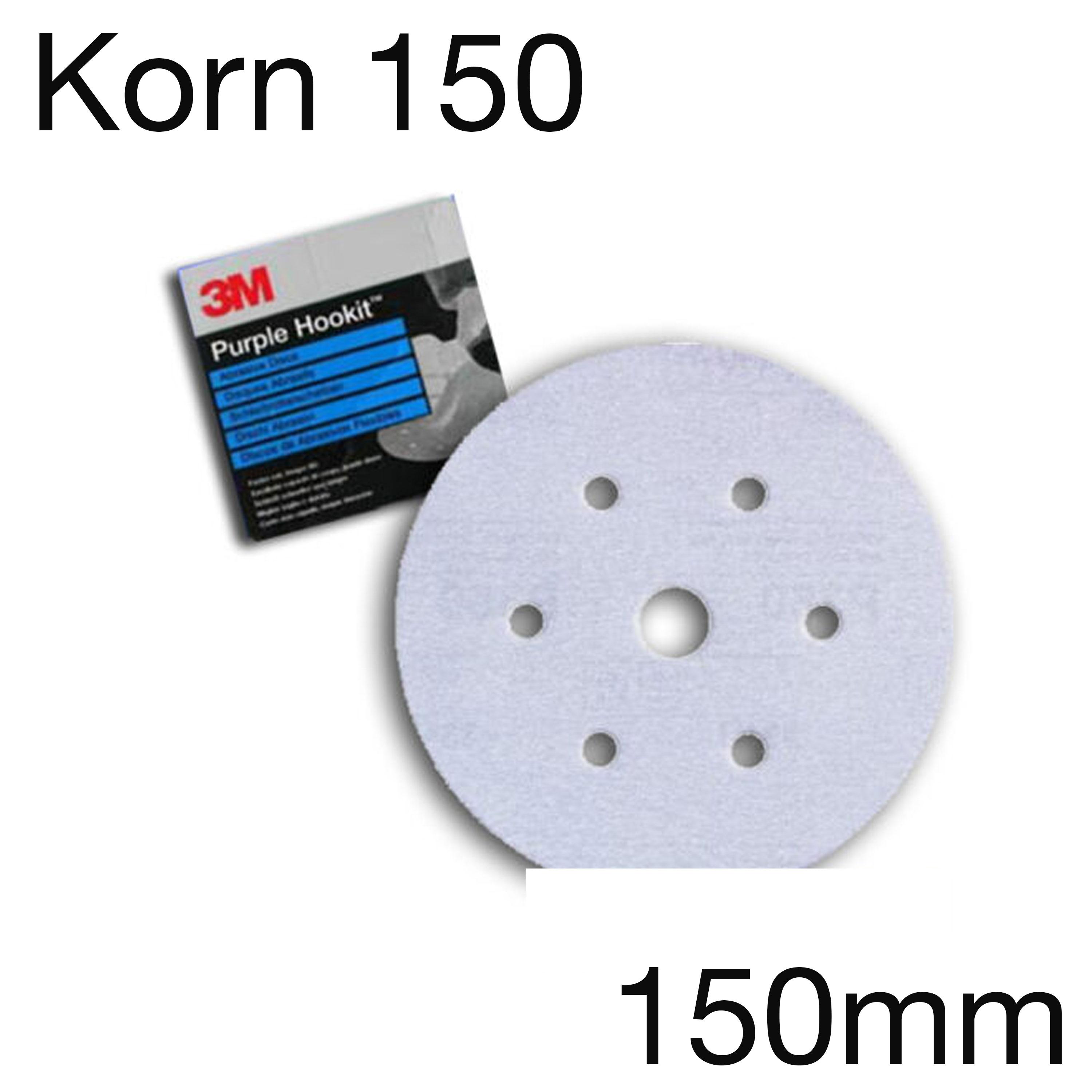 ABVERKAUF - 3M 734U 50218 Hookit Papierschleifscheibe, 6-Loch, 150mm, Korn 150, Pack mit 100 Stk (statt CHF 80.00) ABVERKAUF - 3M 734U 50218 Hookit Papierschleifscheibe, 6-Loch, 150mm, Korn 150, Pack mit 100 Stk (statt CHF 80.00)