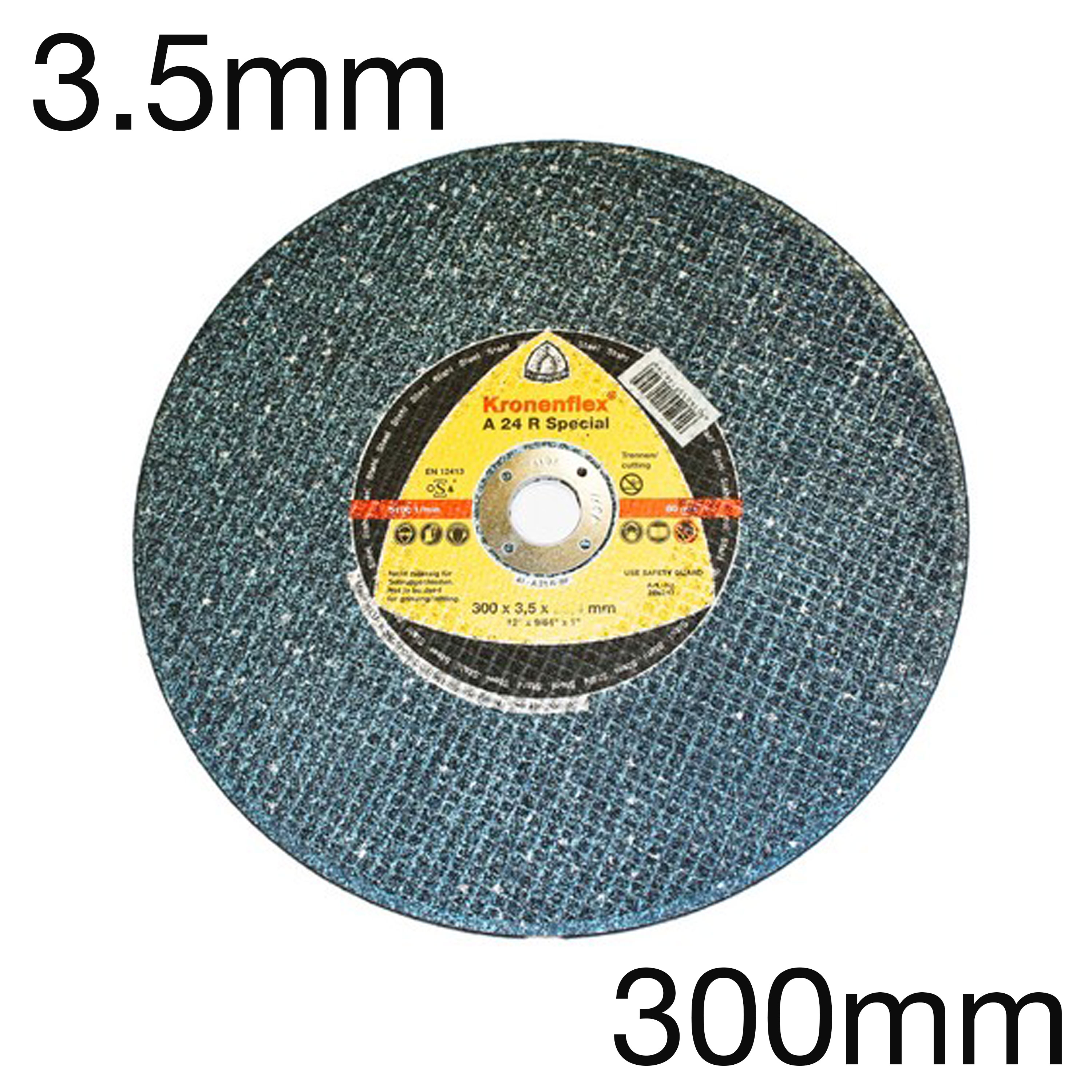 Klingspor Kronenflex Trennscheibe A 24 R Special, für Edelstahl, flach, 300 x 3.5 x 20mm, einzeln Klingspor Kronenflex Trennscheibe A 24 R Special, für Edelstahl, flach, 300 x 3.5 x 20mm, einzeln