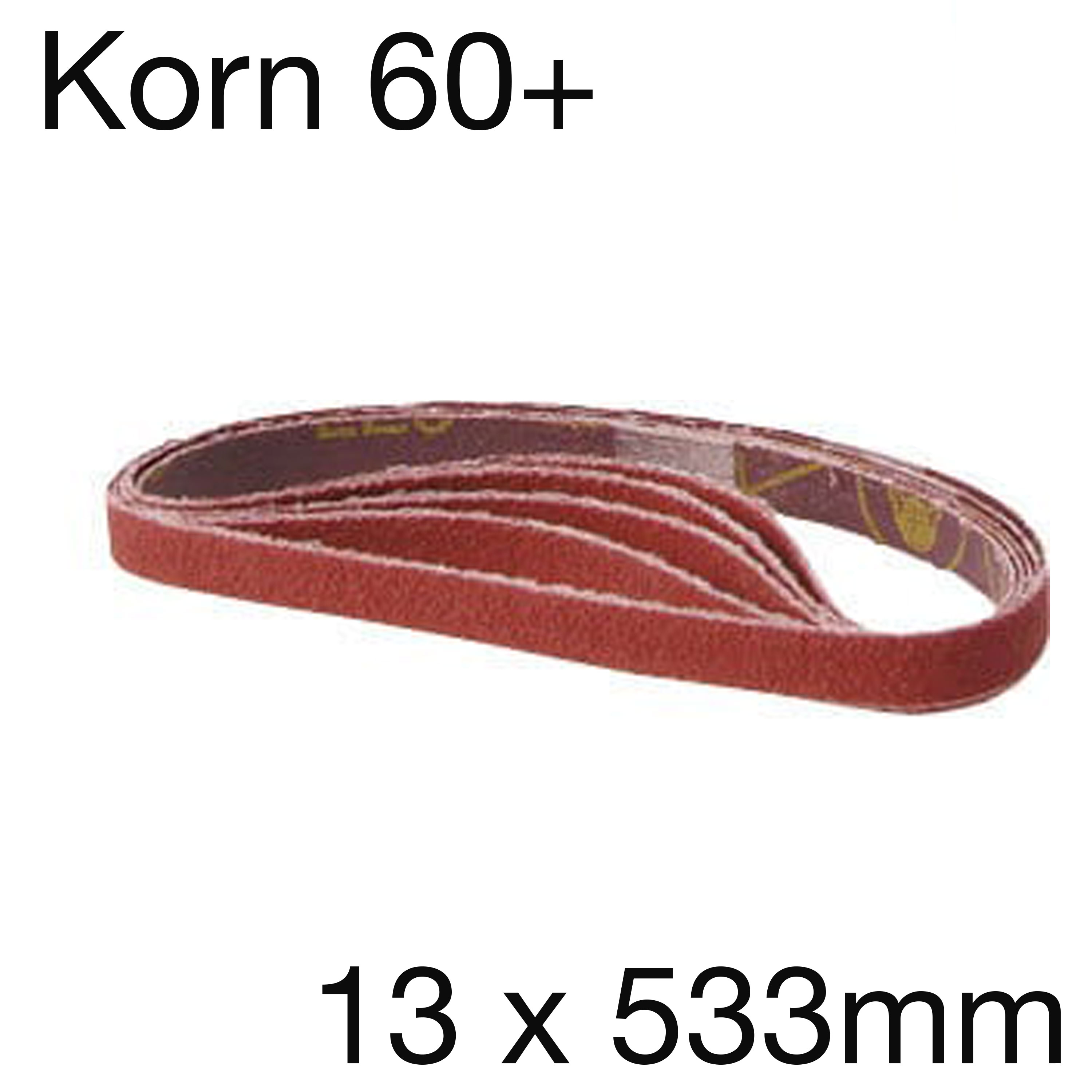 3M Cubitron II Schleifband, 13 x 533mm, Korn 60+, Pack mit 10 Stk