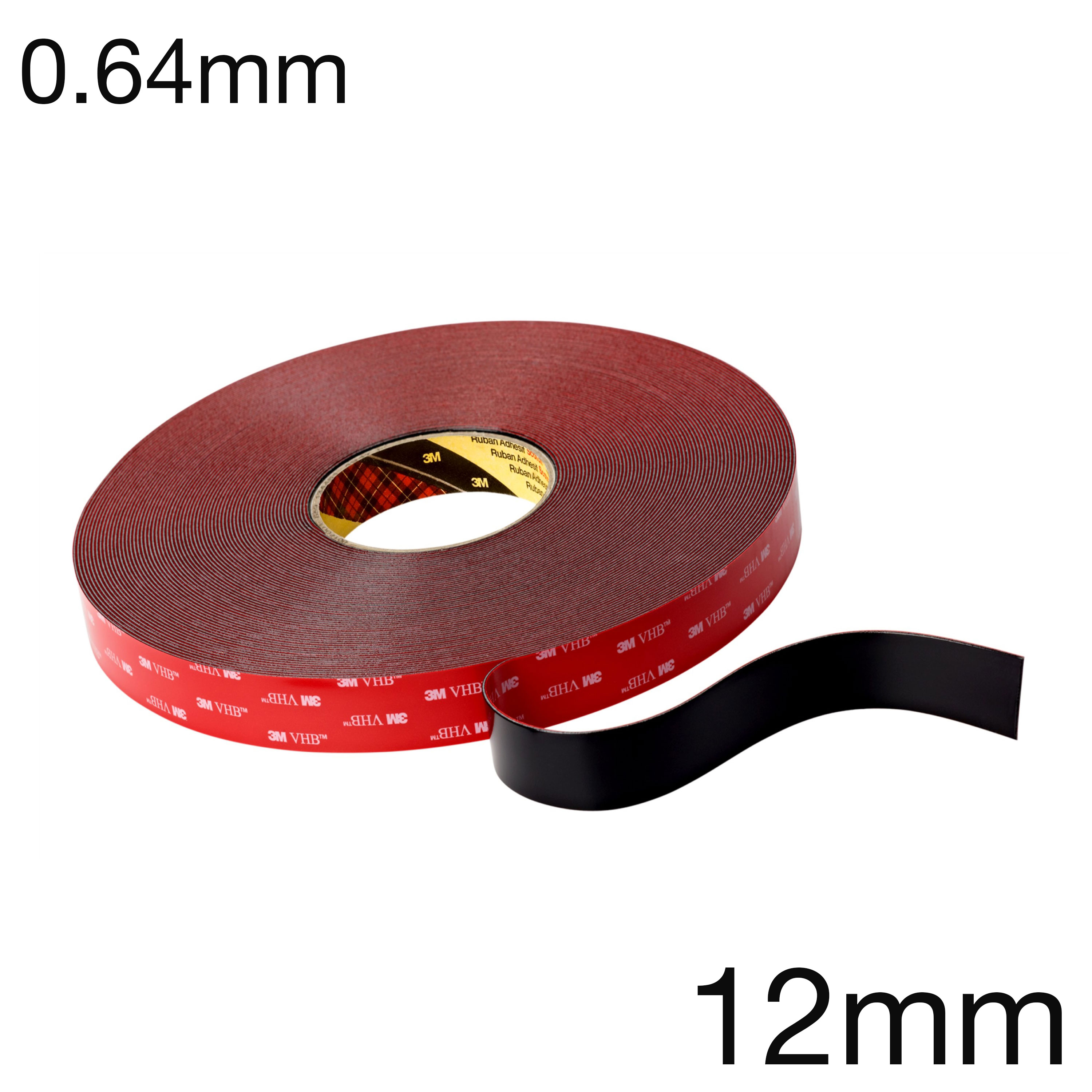 3M 5925-F VHB-Montageband doppelseitig, schwarz, 0.64mm, 12mm x 33m 3M 5925-F VHB-Montageband doppelseitig, schwarz, 0.64mm, 12mm x 33m