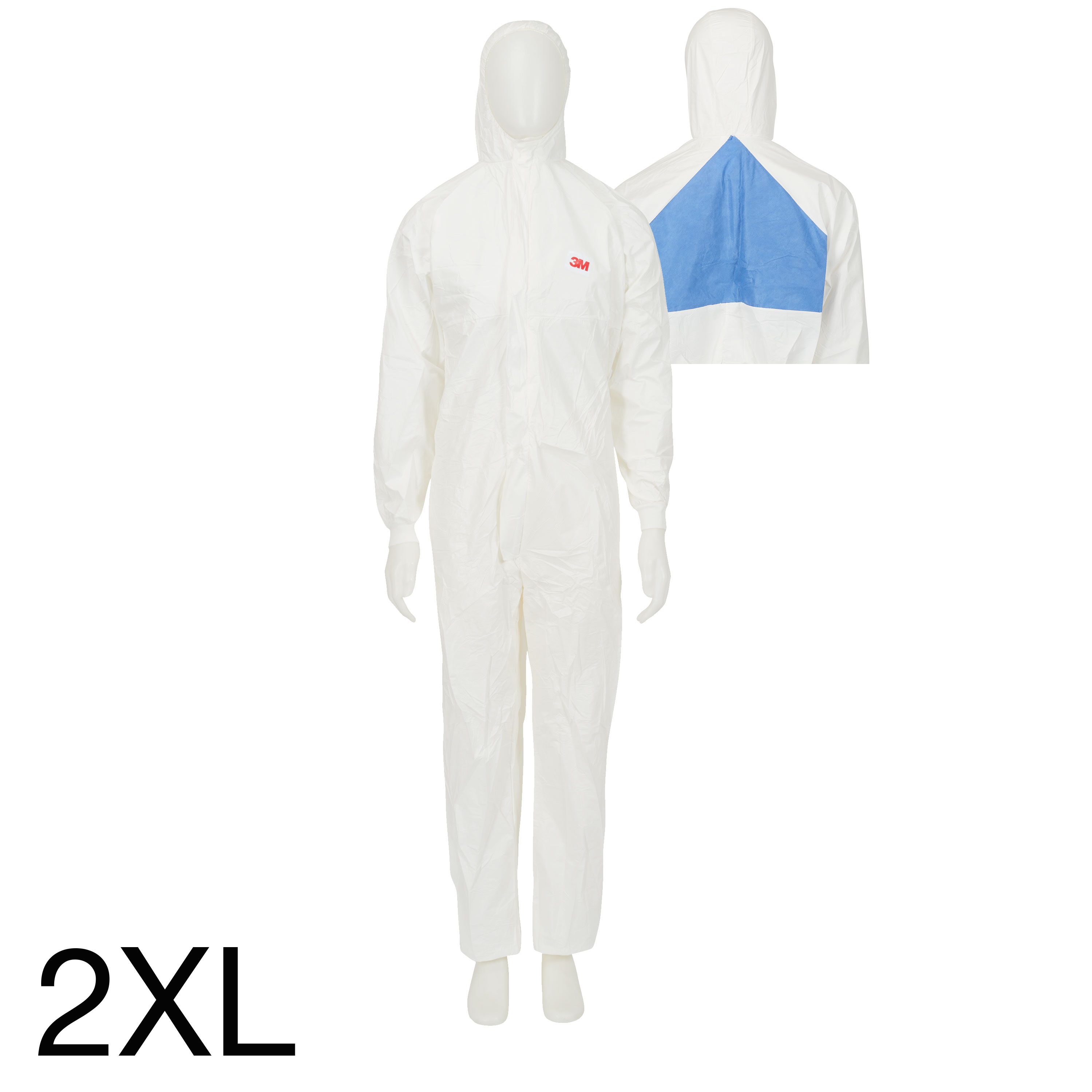 3M 4540+ Schutzanzug Premium (Typ 5/6, EN 1073-2), weiss-blau, Grösse XXL 3M 4540+ Schutzanzug Premium (Typ 5/6, EN 1073-2), weiss-blau, Grösse XXL