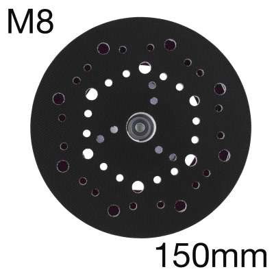 3M 50542 (auch 64412) Hookit Aufnahmeteller Multiloch, standard, M8-Gewinde, 150mm