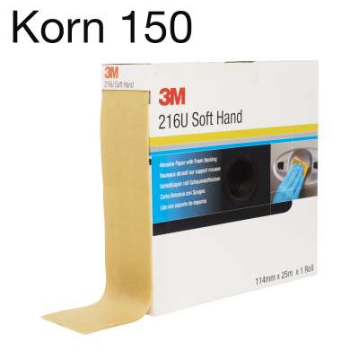 3M 216U 50330 Softpad Rolle, Korn 150, 114mm x 4mm x 25m