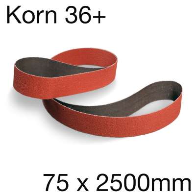 3M 984F Cubitron II Hochleistungs-Schleifband, 75 x 2500mm, Korn 36+