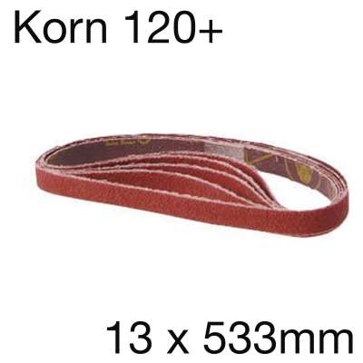 3M Cubitron II Schleifband, 13 x 533mm, Korn 120+, Pack mit 10 Stk