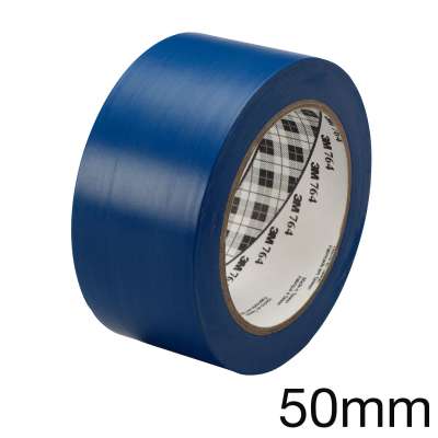 3M 764i Mehrzweck Weich-PVC-Band, blau, 50mm x 33m