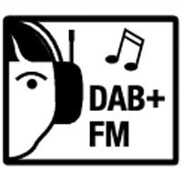 eingebautes DAB+/FM-Radio