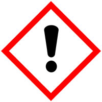 GHS07 Vorsicht gefährlich - Kann die Haut irritieren, Allergien oder Ekzeme auslösen, Schläfrigkeit verursachen. Kann nach einmaligem Kontakt Vergiftungen auslösen. Kann die Ozonschicht schädigen.